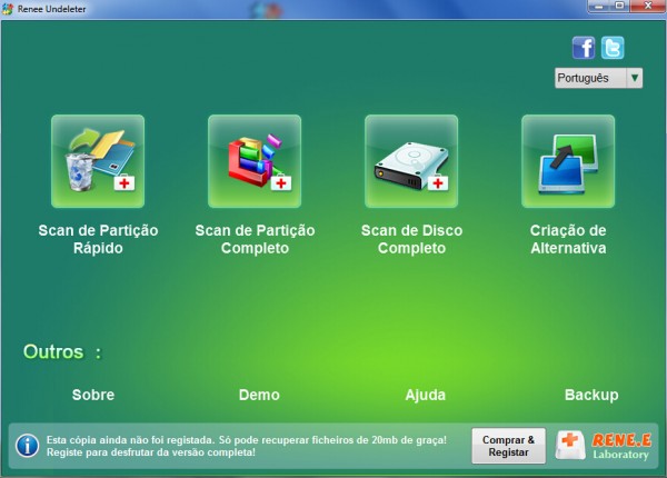 Selecione a opção Format Recovery (Recuperação de formato)