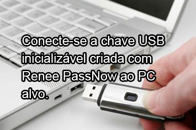 Inicialize o PC de destino com o USB/CD/DVD de redefinição de senha criado.