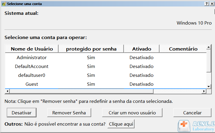 remover a senha