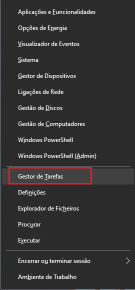 clique em Gestor DE TAREFAS