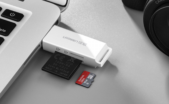 utilizar leitor de cartão SD para conectar cartão SD com computador
