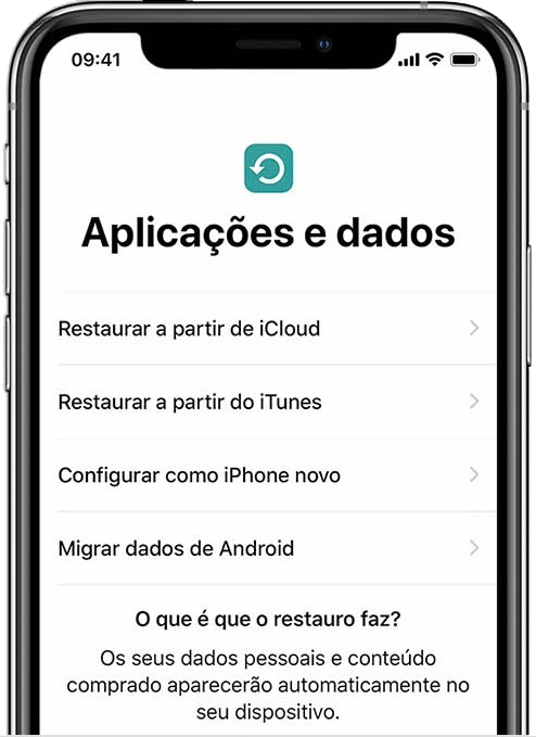 backup de dispositivo iOS 