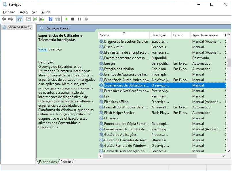 Experiência de Utilizador e Telemetria Interligadas