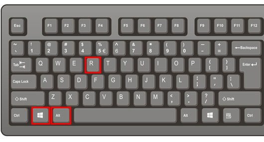 Windows + Alt + R