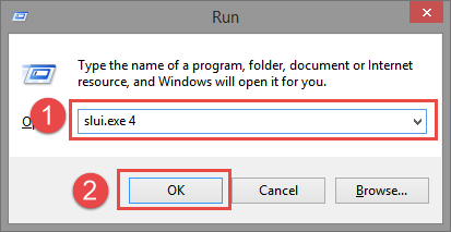 run slui 4, Windows