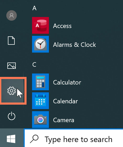 Configurações do Windows