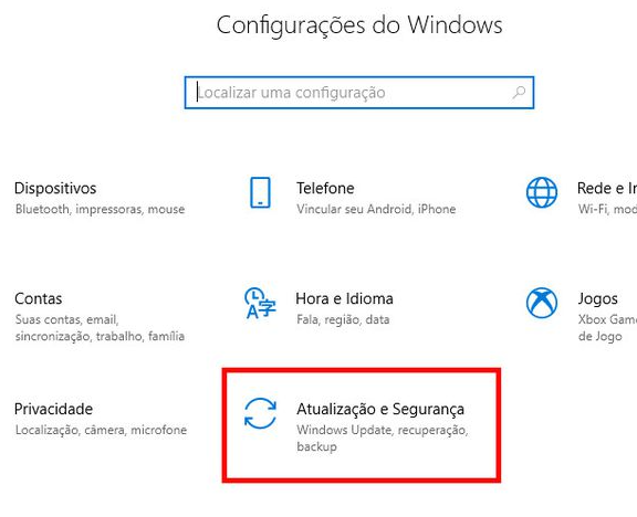 Windows Atualizações e segurança