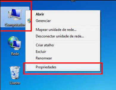 propriedades do meu computador