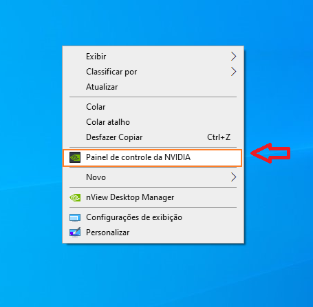 Painel de controle NVIDIA