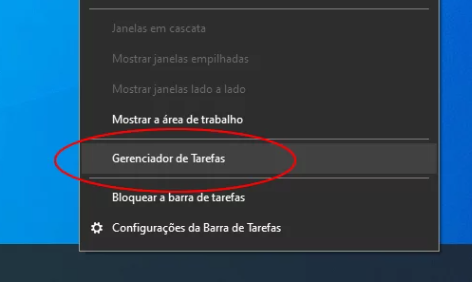 iniciar Gerenciador de Tarefas