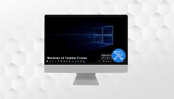 barra de tarefas do Windows 10 congelada