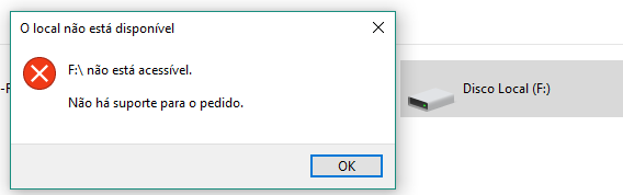unidade não acessível