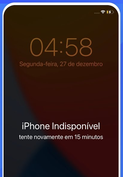 Bloqueio de segurança do iPhone