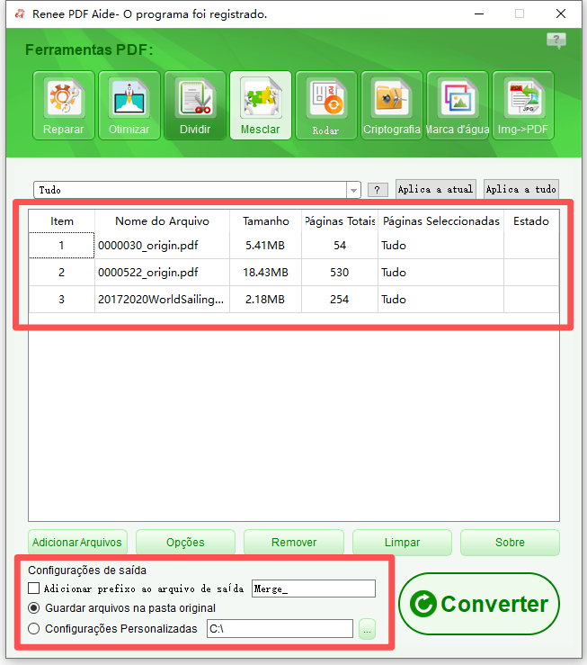 mesclar arquivos pdf